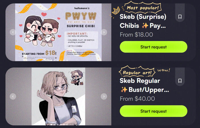 Most popular service on my VGEN!